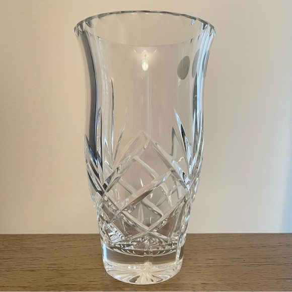 Bohemia Crystal 12" 24% Pbo Hand Cut Vase made in Czech Republic - Picture 3 of 13